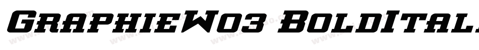 GraphieW03 BoldItali字体转换
